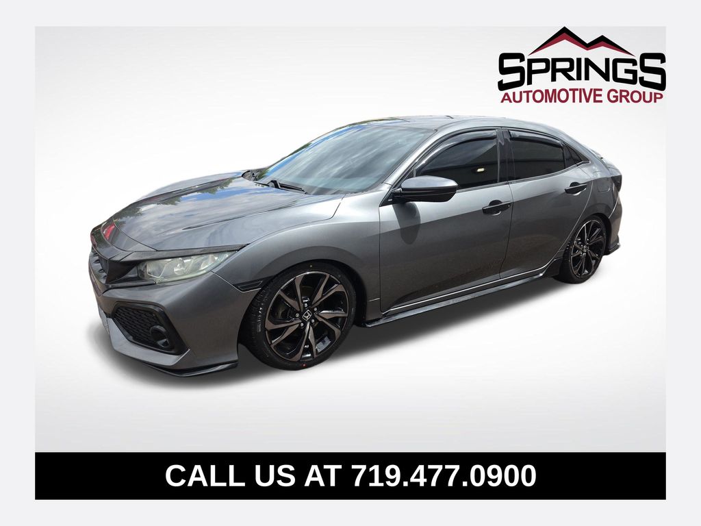 Gray 2018 Honda Civic Hatchback Hatchback Front-Wheel Drive 6-Speed Manual