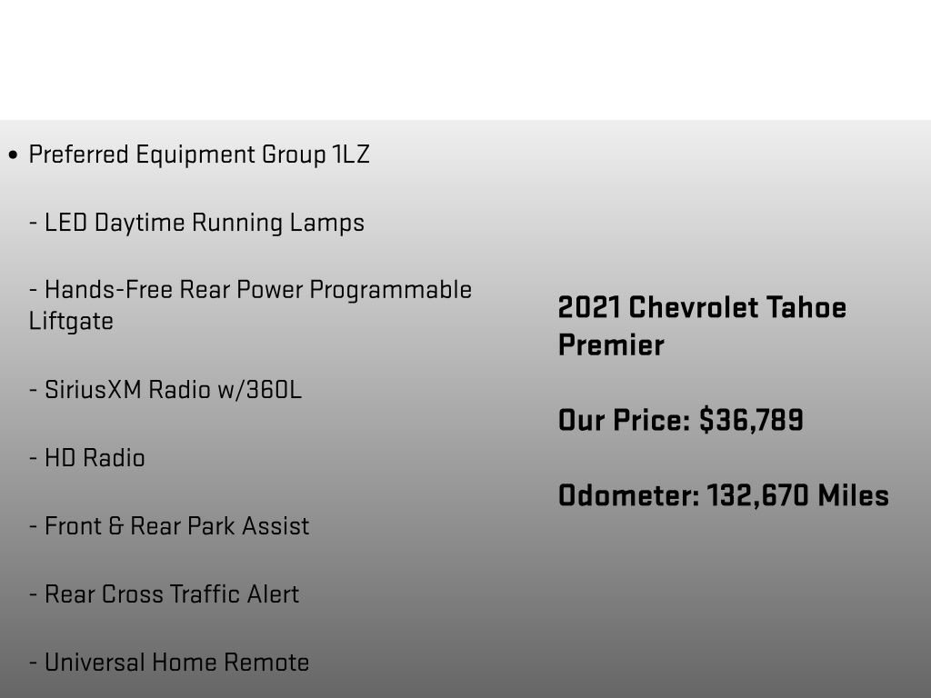 2021 Chevrolet Tahoe Premier Blue at Carlisle Cadillac Buick GMC