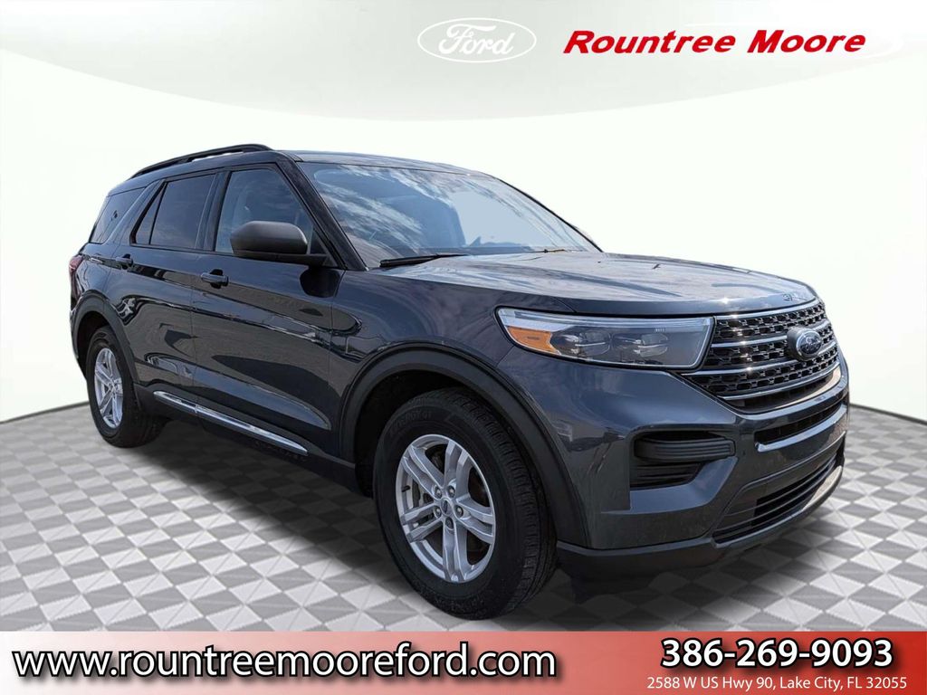 Blue Metallic 2023 Ford Explorer SUV / Crossover Rear-Wheel Drive Automatic