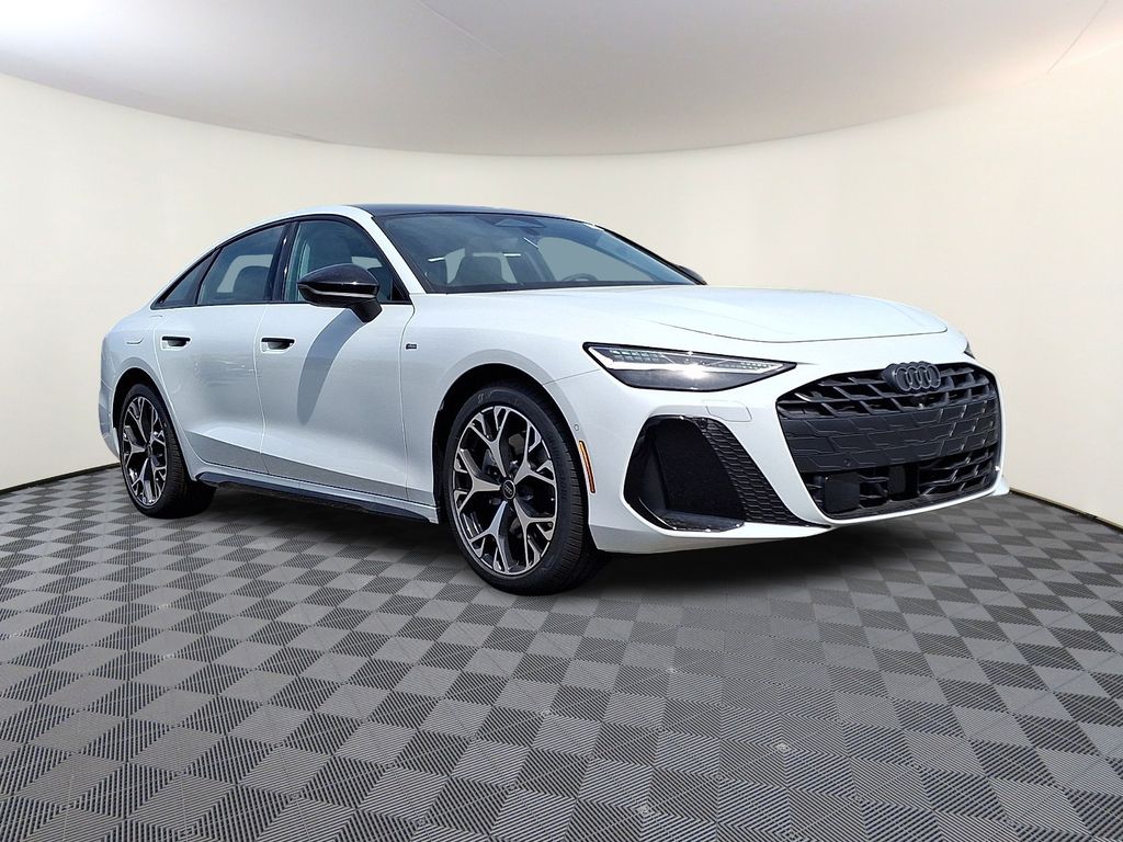 Glacier White 2026 Audi A6 Sedan All-Wheel Drive 7-Speed Automatic
