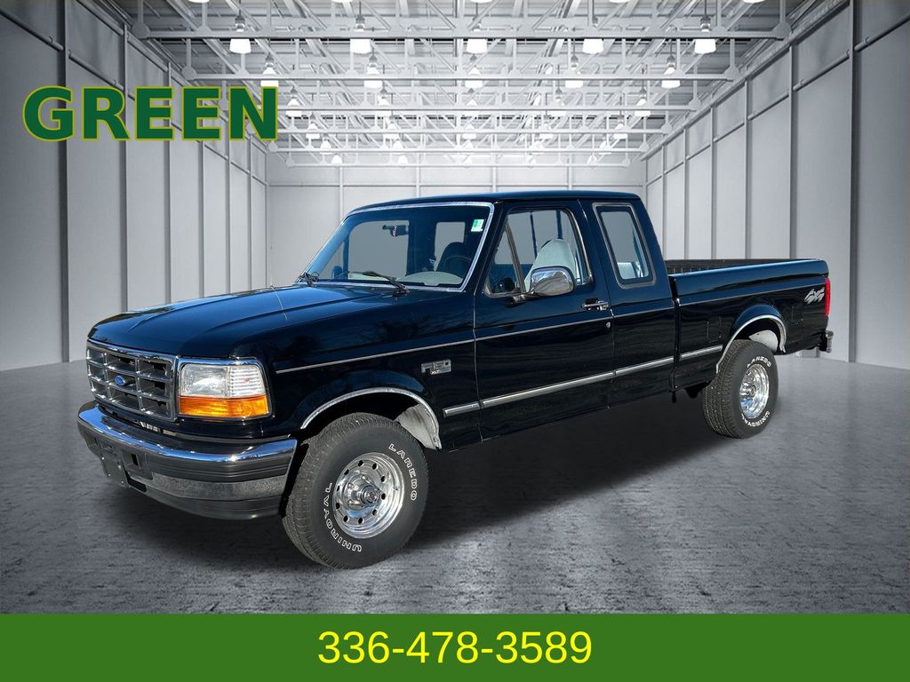 Black 1996 Ford F-150 Pickup Truck Four-Wheel Drive 4-Speed Automatic Overdrive