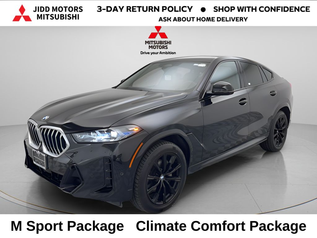 Black Sapphire Metallic 2025 BMW X6 xDrive40i AWD SUV / Crossover All-Wheel Drive 8-Speed Automatic