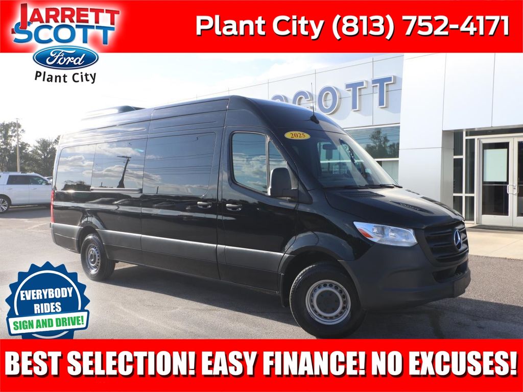Jet Black 2025 Mercedes-Benz Sprinter Van Rear-Wheel Drive 9-Speed Automatic