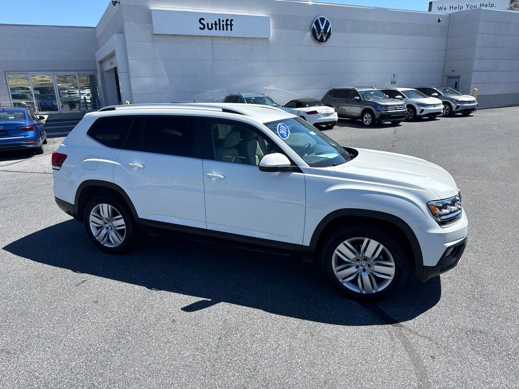 2019 Volkswagen Atlas 3.6L V6 SE White at Carlisle Cadillac Buick GMC