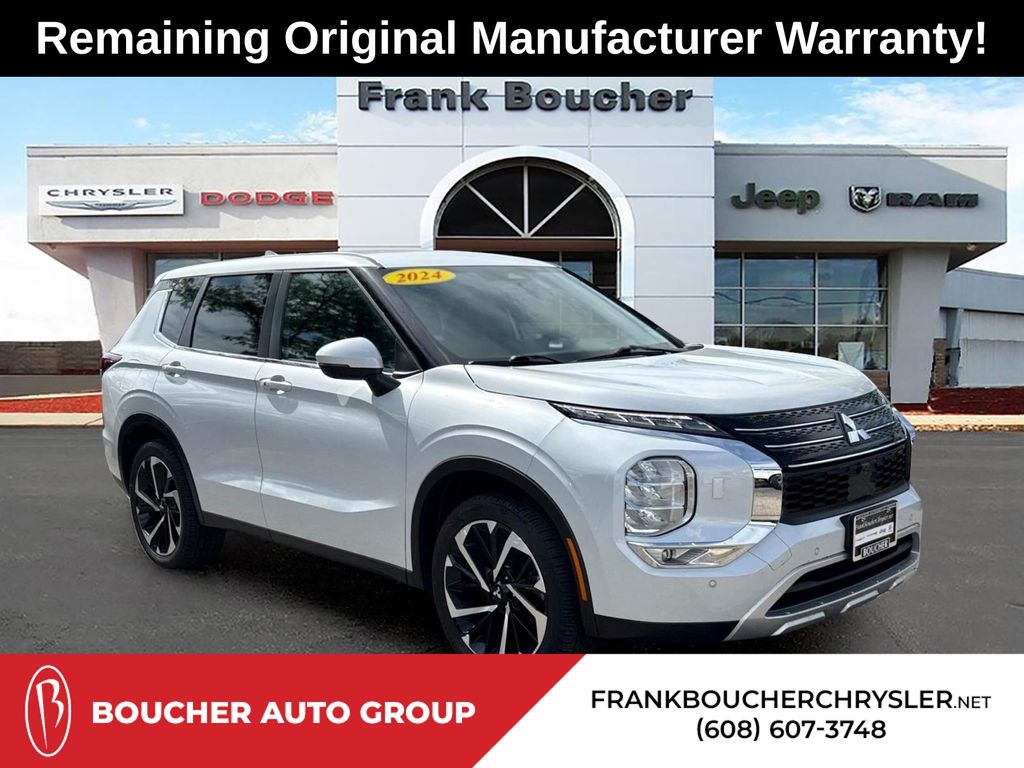 White Diamond 2024 Mitsubishi Outlander SUV / Crossover All-Wheel Drive Continuously Variable Transmission