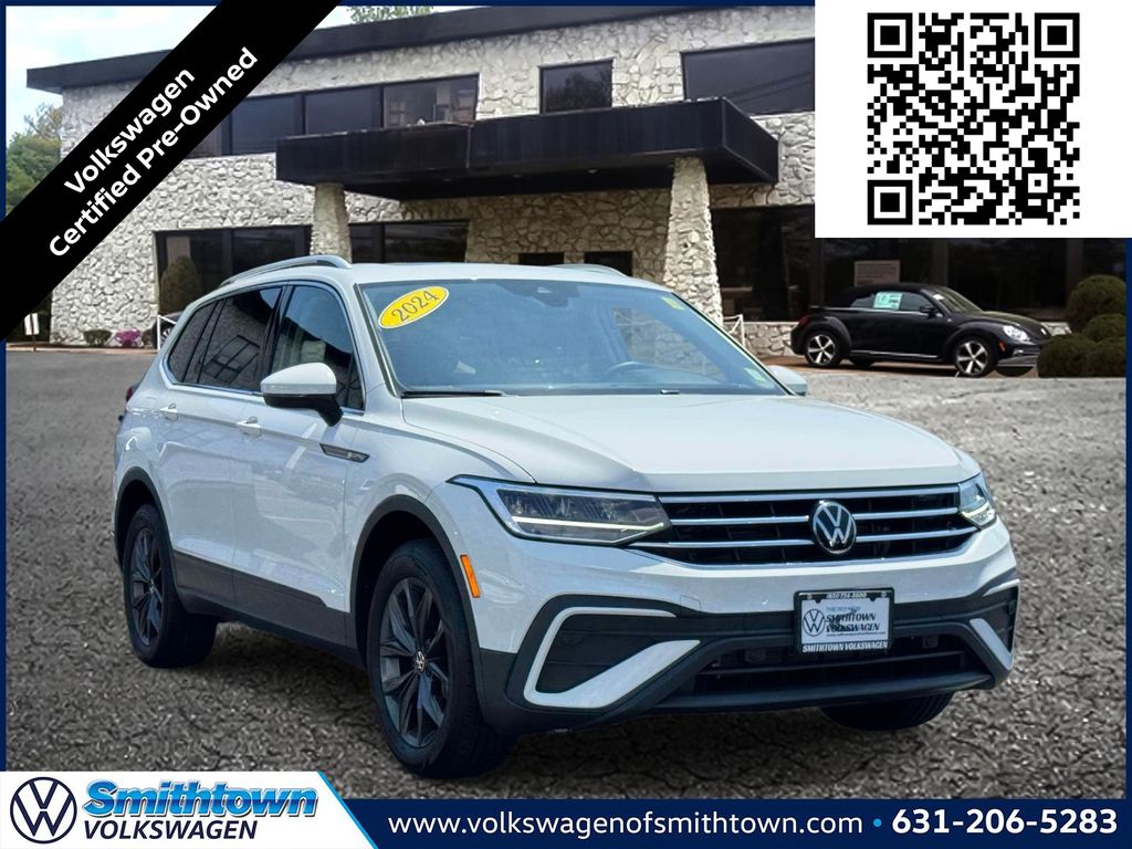 Pure White 2024 Volkswagen Tiguan SUV / Crossover All-Wheel Drive 8-Speed Automatic