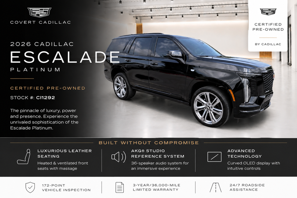  2026 Cadillac Escalade Platinum Sport 4WD   