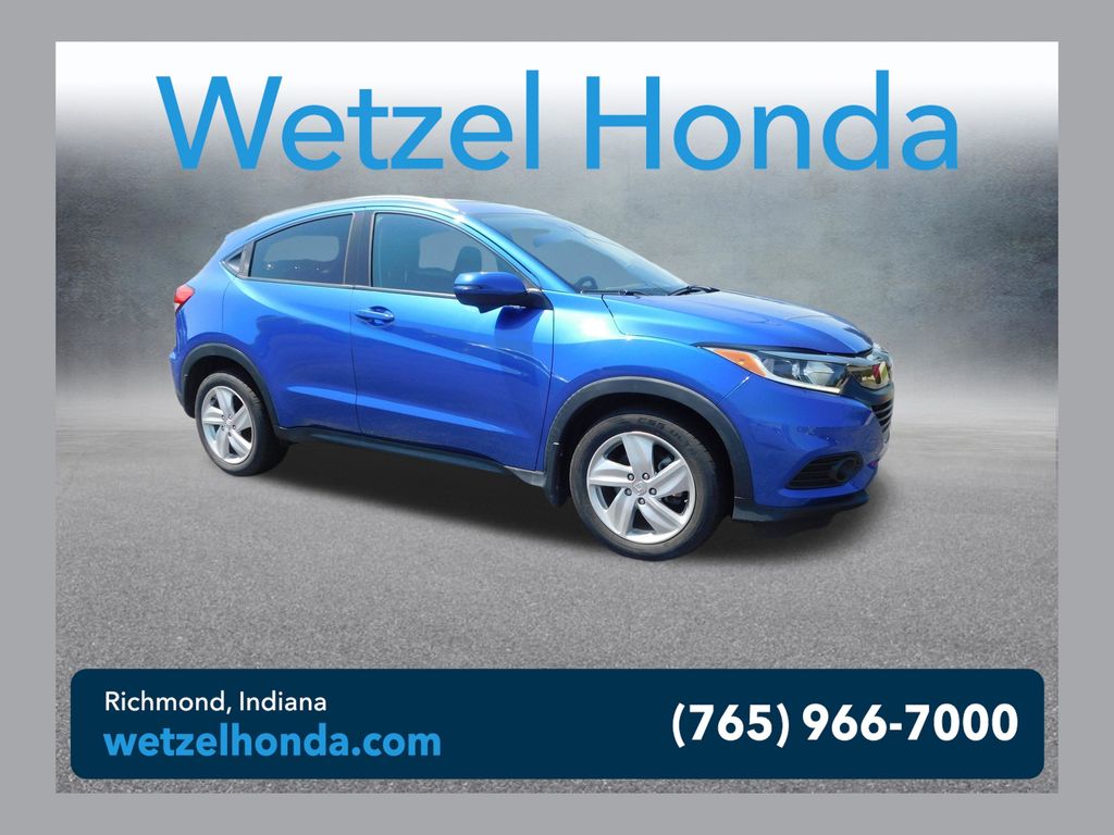 Aegean Blue Metallic 2019 Honda HR-V SUV / Crossover All-Wheel Drive Continuously Variable Transmission