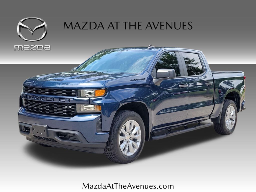 Blue Metallic 2022 Chevrolet Silverado 1500 Pickup Truck 4X2 8-Speed Automatic