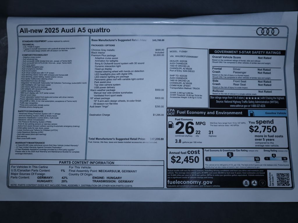 Thumbnail: 2025 Audi A5 - 9