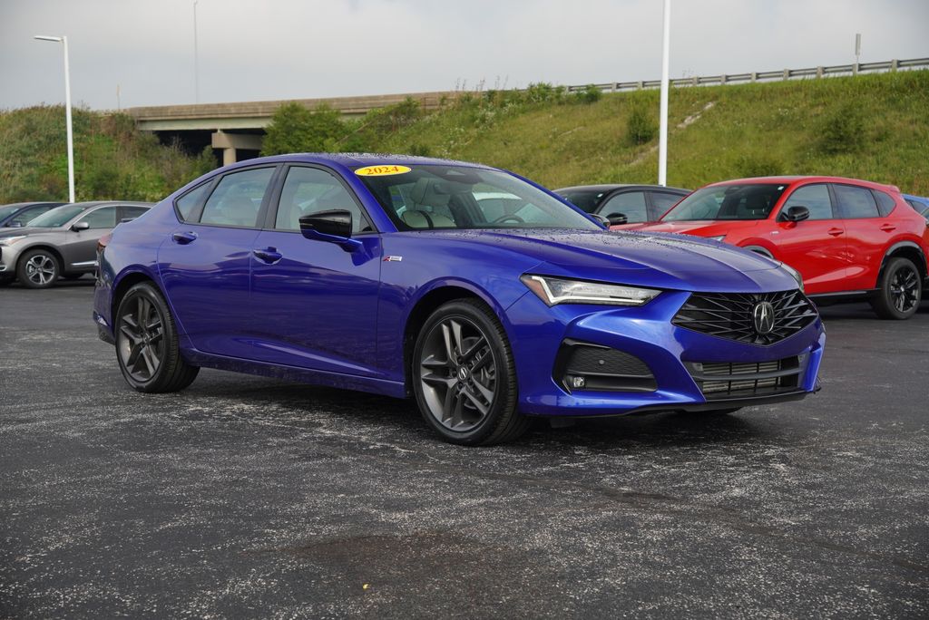 Apex Blue Pearl 2024 Acura TLX Sedan All-Wheel Drive Automatic