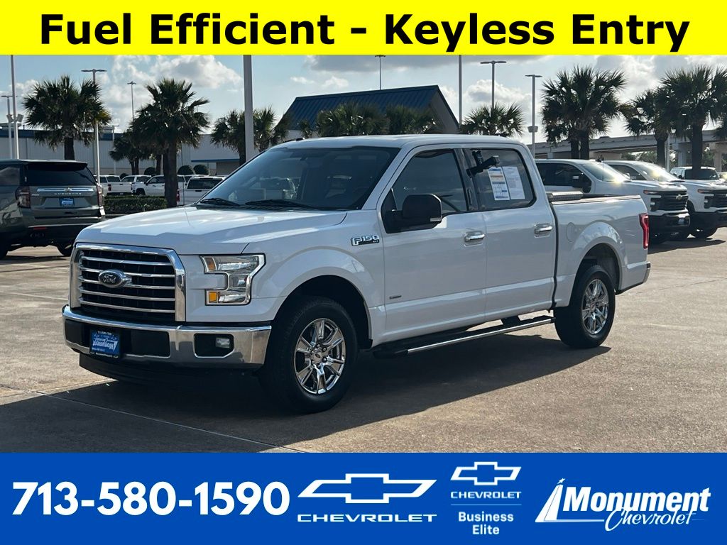 Oxford White 2017 Ford F-150 XLT SuperCrew Pickup Truck 4X2 6-Speed Automatic