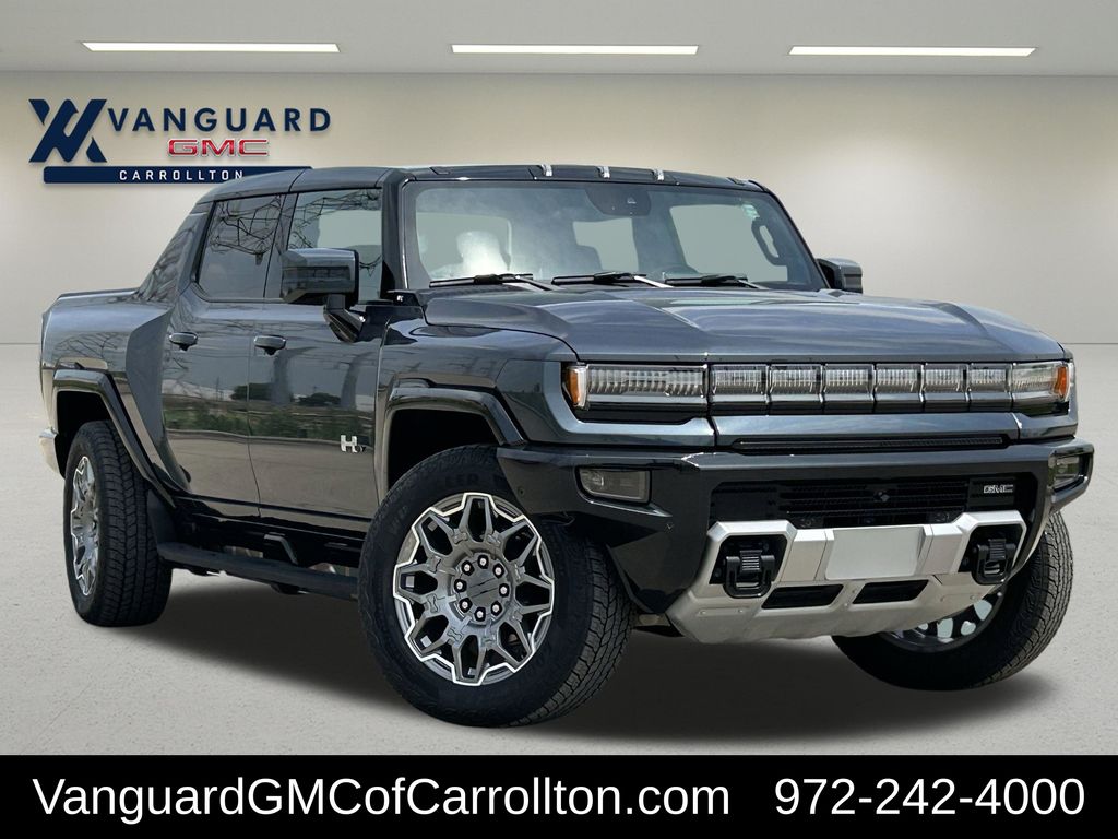 Gray (Graphite Blue Metallic) 2025 GMC Hummer EV Pickup 3X Crew Cab AWD Pickup Truck All-Wheel Drive 1-Speed Automatic