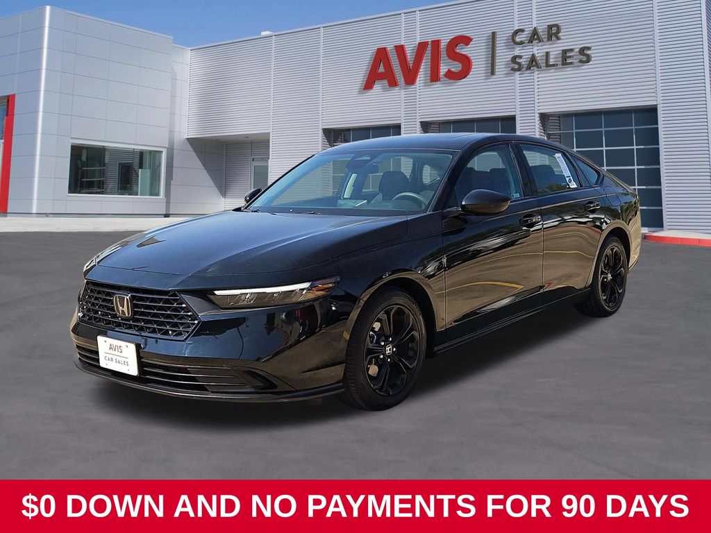 Black 2025 Honda Accord Sedan Front-Wheel Drive Continuously Variable Transmission