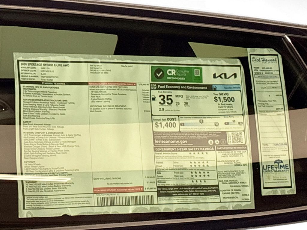 2026 Kia Sportage Hybrid X-Line