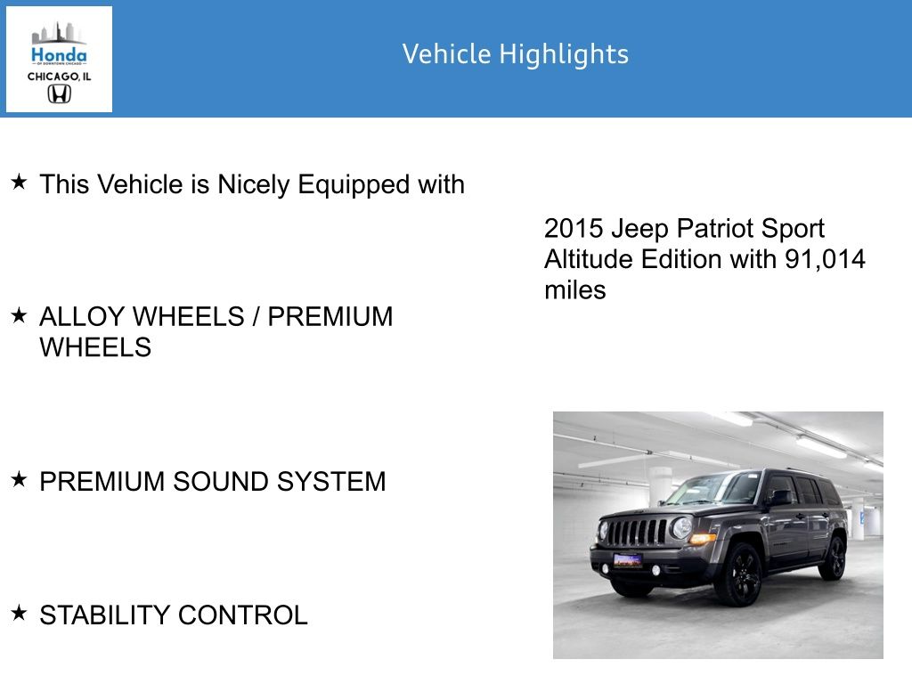 2015 Jeep Patriot Altitude 7