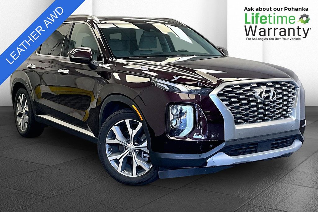 Red 2021 Hyundai Palisade SUV / Crossover All-Wheel Drive Automatic