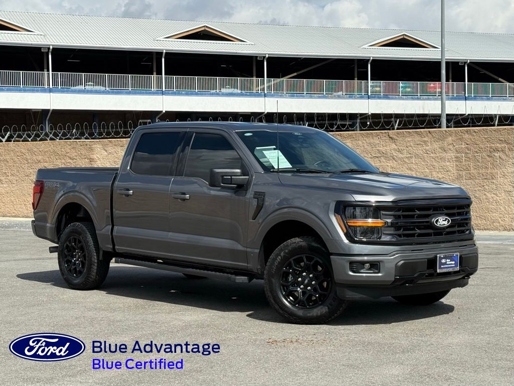 Gray Metallic 2025 Ford F-150 XLT SuperCrew 4WD Pickup Truck Four-Wheel Drive Automatic