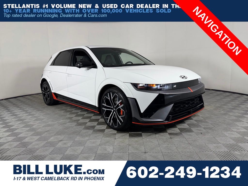 Atlas White 2025 Hyundai Ioniq 5 N AWD SUV / Crossover All-Wheel Drive 1-Speed Automatic