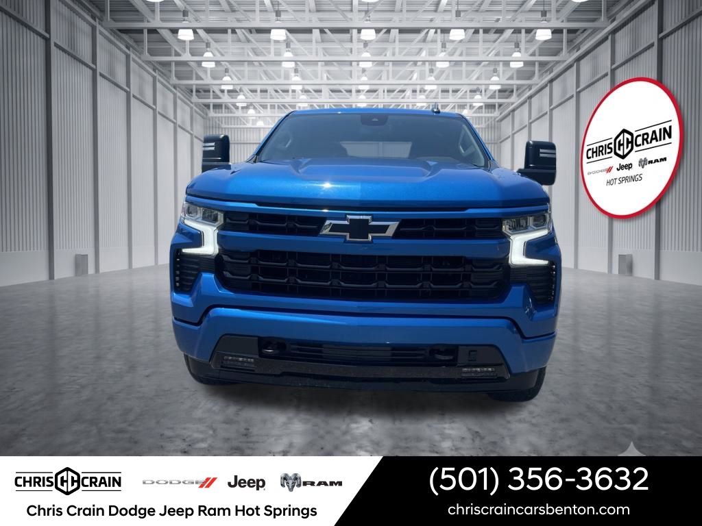 Glacier Blue 2022 Chevrolet Silverado 1500 Pickup Truck Four-Wheel Drive Automatic