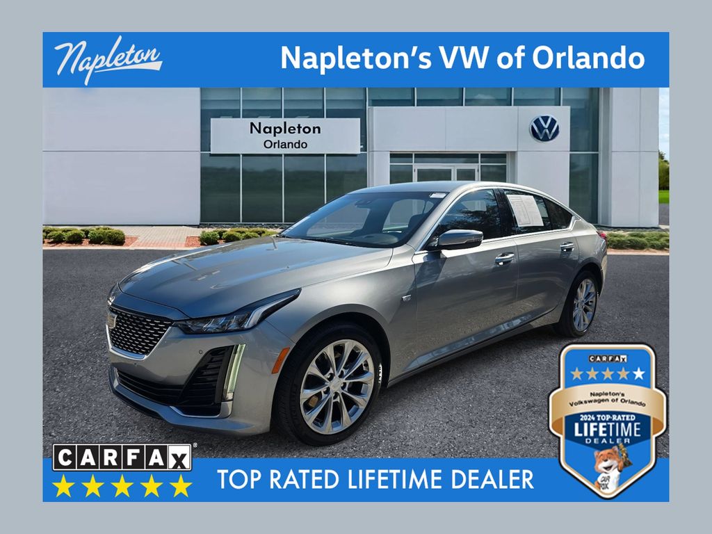 Argent Silver Metallic 2024 Cadillac CT5 Premium Luxury AWD Sedan All-Wheel Drive Automatic