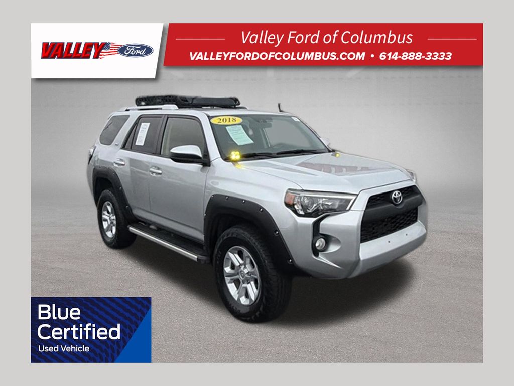 Classic Silver Metallic 2018 Toyota 4Runner SUV / Crossover Four-Wheel Drive 5-Speed Automatic Overdrive