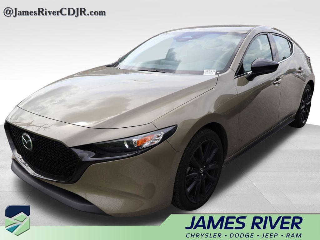 Zircon Sand Metallic 2024 Mazda MAZDA3 2.5 S Carbon Turbo Hatchback AWD Hatchback All-Wheel Drive 6-Speed Automatic