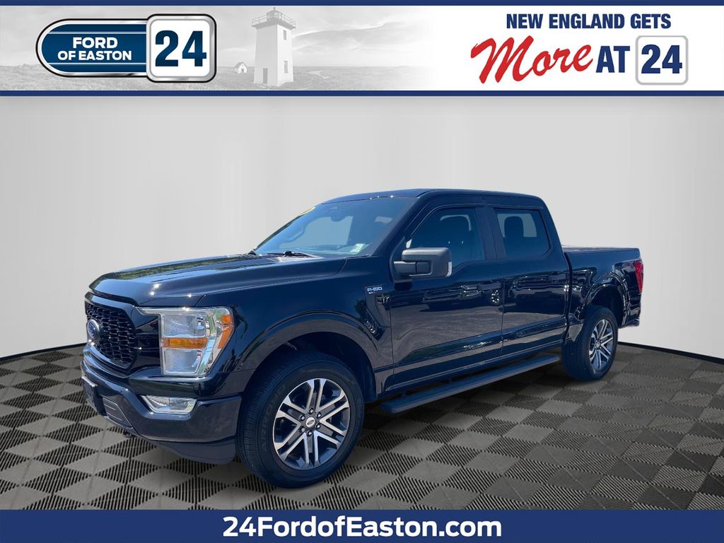 Agate Black Metallic 2021 Ford F-150 Pickup Truck Four-Wheel Drive Automatic