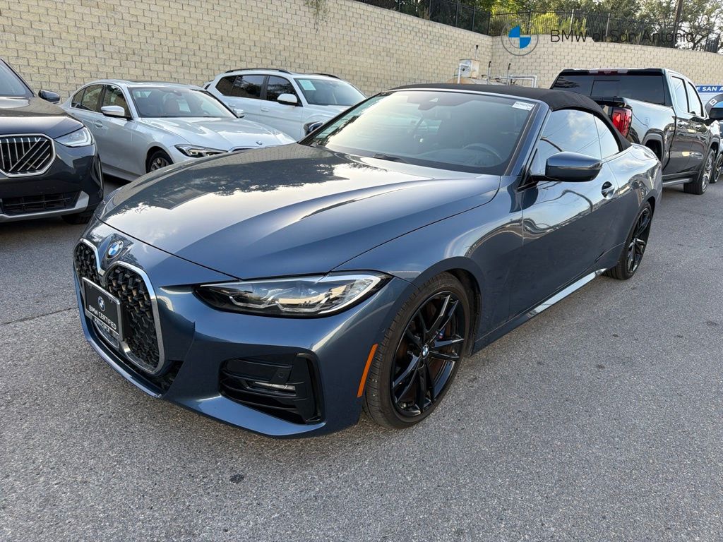 Arctic Race Blue Metallic 2021 BMW 4 Series Convertible Rear-Wheel Drive 8-Speed Automatic