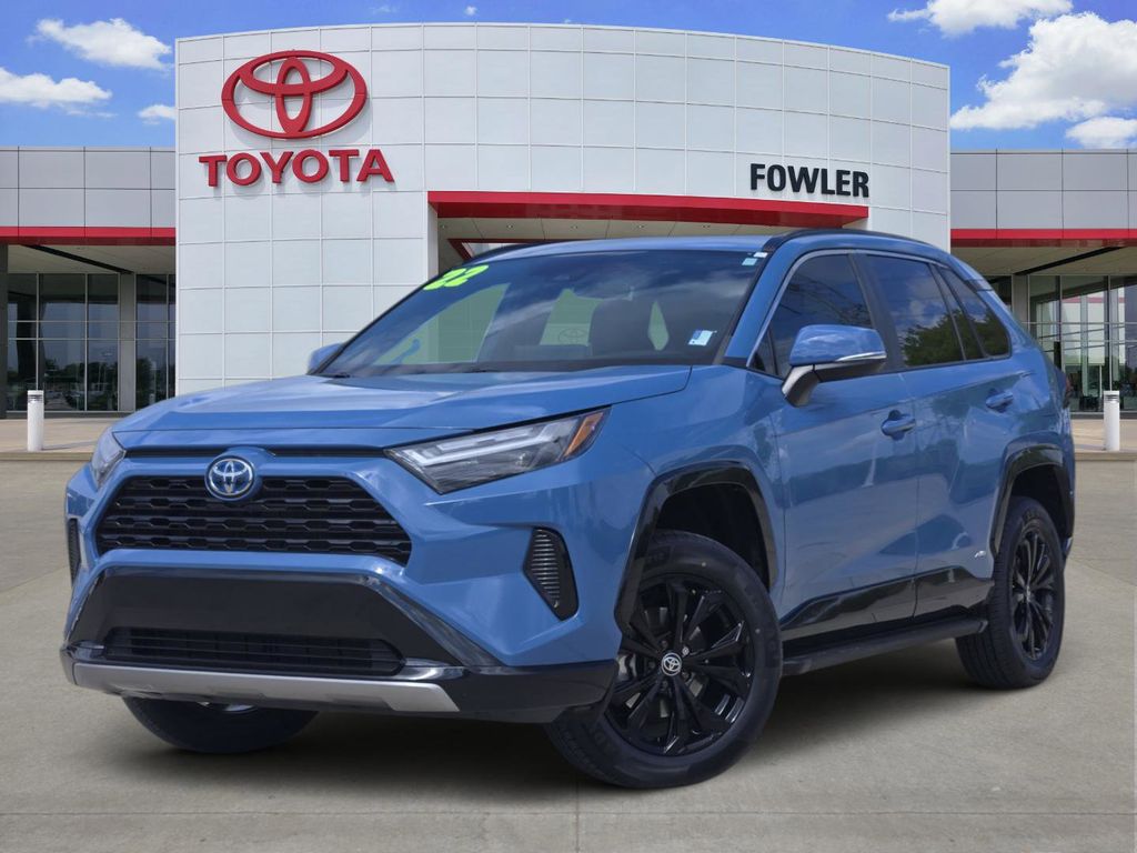 Cavalry Blue 2022 Toyota RAV4 Hybrid SE AWD SUV / Crossover All-Wheel Drive Continuously Variable Transmission