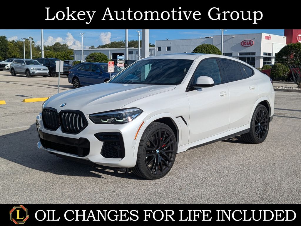 Mineral White Metallic 2023 BMW X6 SUV / Crossover All-Wheel Drive 8-Speed Automatic