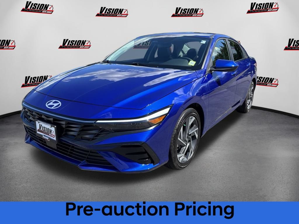 Intense Blue 2025 Hyundai Elantra Sedan Front-Wheel Drive Continuously Variable Transmission