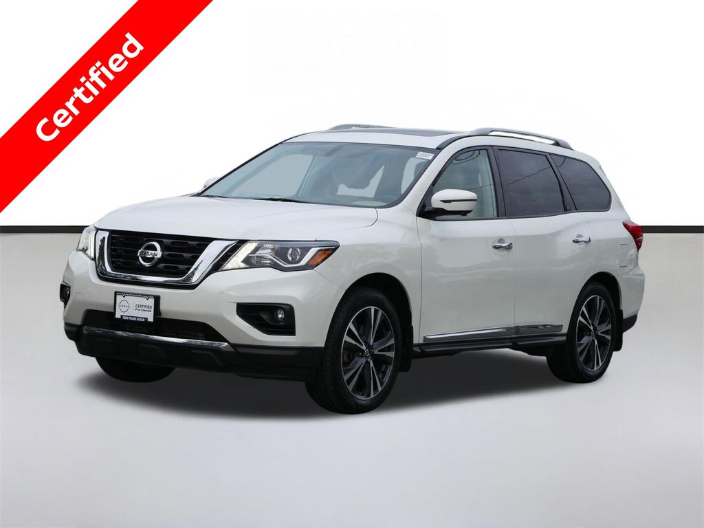 Pearl White Tricoat 2020 Nissan Pathfinder SUV / Crossover Four-Wheel Drive Continuously Variable Transmission