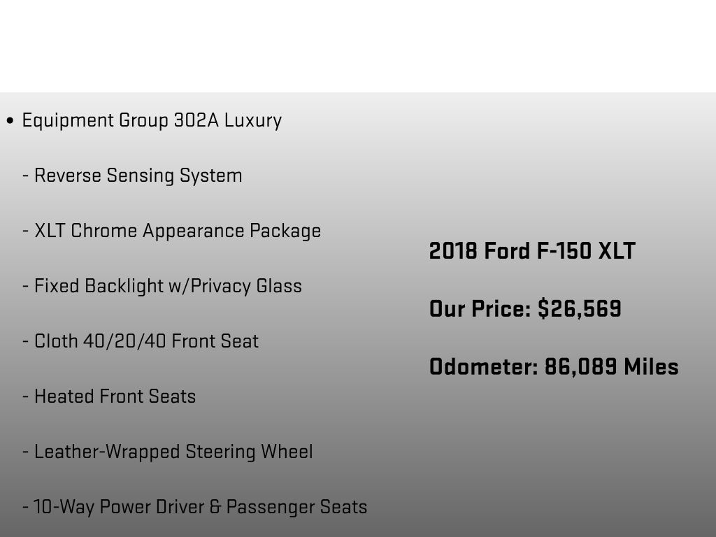 2018 Ford F-150 XLT Gray at Luther Ford