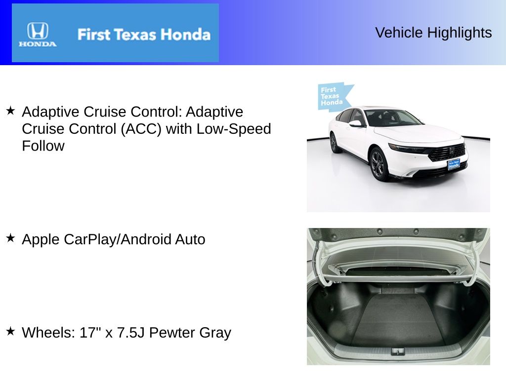 Used Car 2025 Honda Accord Hybrid  Ex-l For Sale Under $35,000 In Austin, Texas
