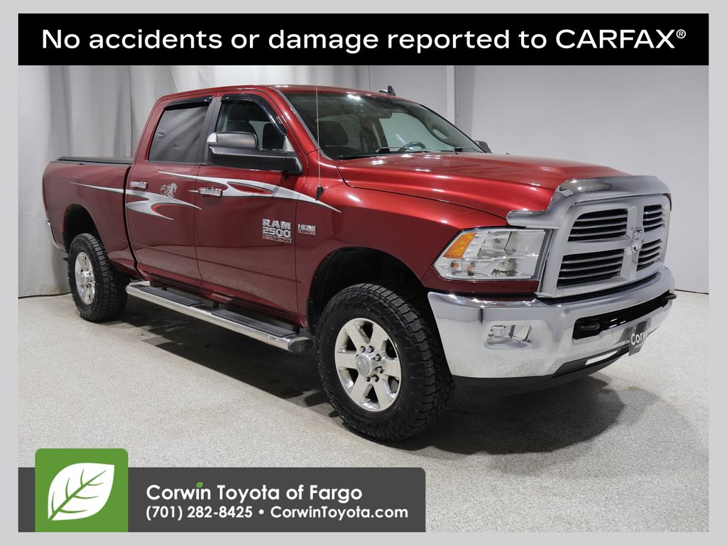 Deep Cherry Red Crystal Pearlcoat 2014 RAM 2500 Big Horn Crew Cab 4WD Pickup Truck Four-Wheel Drive 6-Speed Automatic