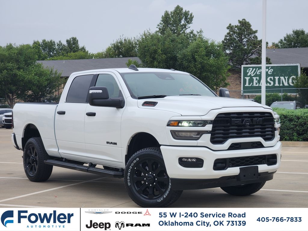 Bright White Clearcoat 2025 RAM 2500 Pickup Truck Four-Wheel Drive 8-Speed Automatic