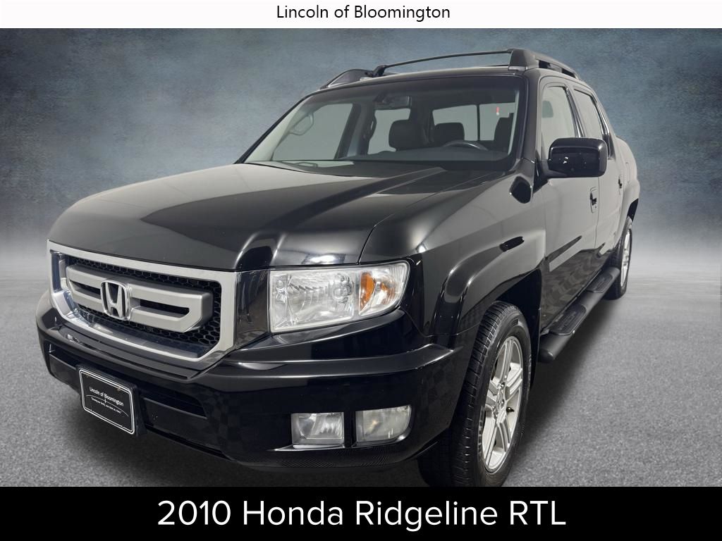 Crystal Black Pearl 2010 Honda Ridgeline RTL Pickup Truck Four-Wheel Drive 5-Speed Automatic