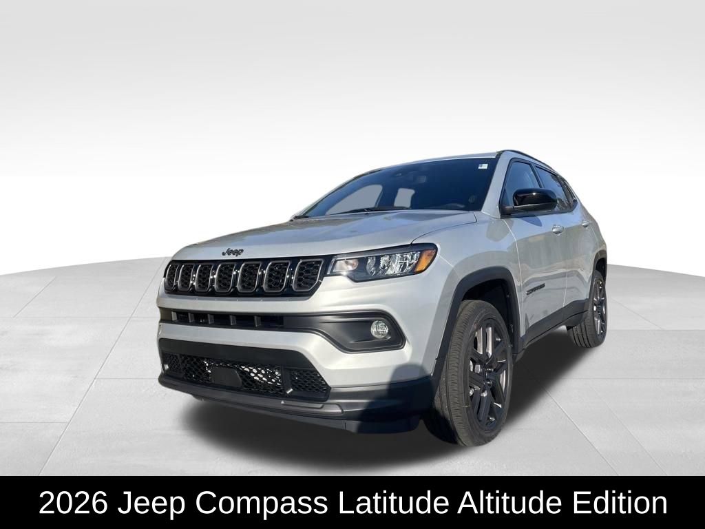 Silver 2026 Jeep Compass SUV / Crossover Four-Wheel Drive 8-Speed Automatic