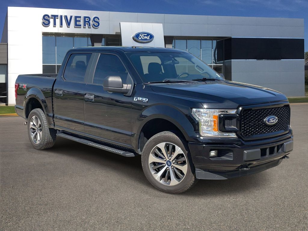 Agate Black Metallic 2019 Ford F-150 XL SuperCrew 4WD Pickup Truck Four-Wheel Drive Automatic