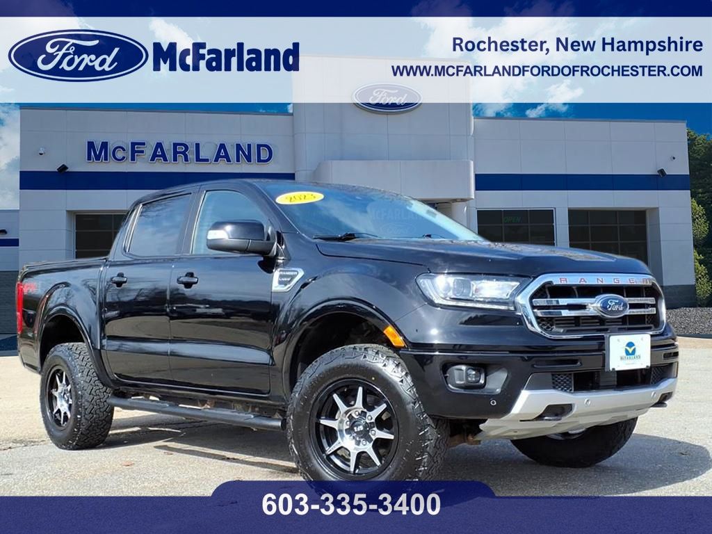 Shadow Black 2023 Ford Ranger Lariat SuperCrew 4WD Pickup Truck Four-Wheel Drive Automatic