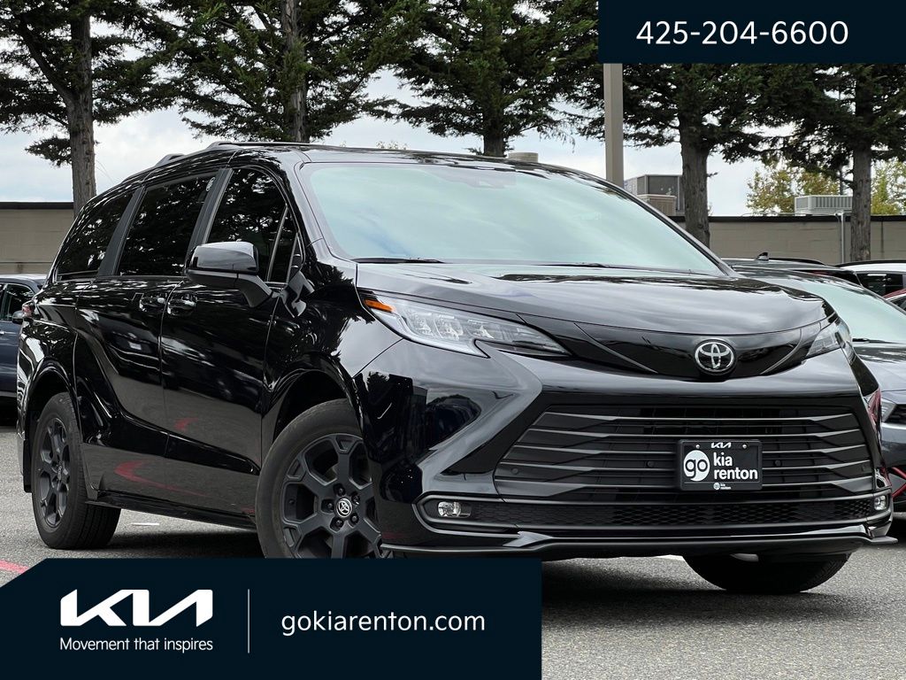 Midnight Black Metallic 2026 Toyota Sienna Minivan All-Wheel Drive Continuously Variable Transmission