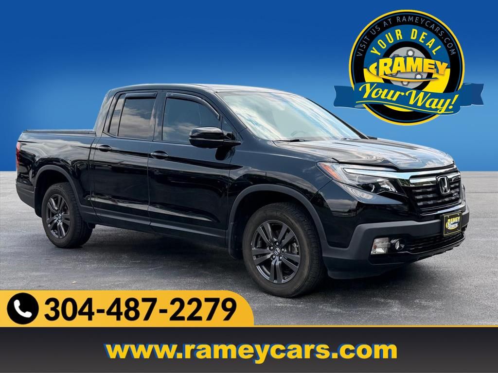 Black 2019 Honda Ridgeline Pickup Truck All-Wheel Drive 6-Speed Automatic