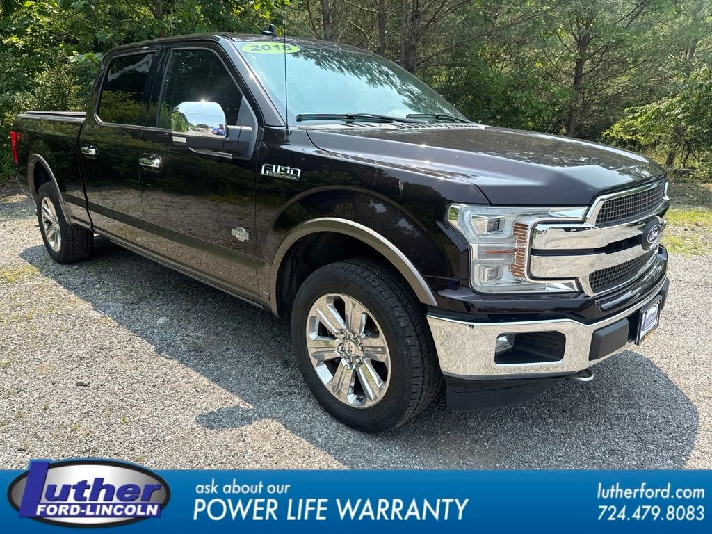 Red 2018 Ford F-150 Pickup Truck Four-Wheel Drive Automatic