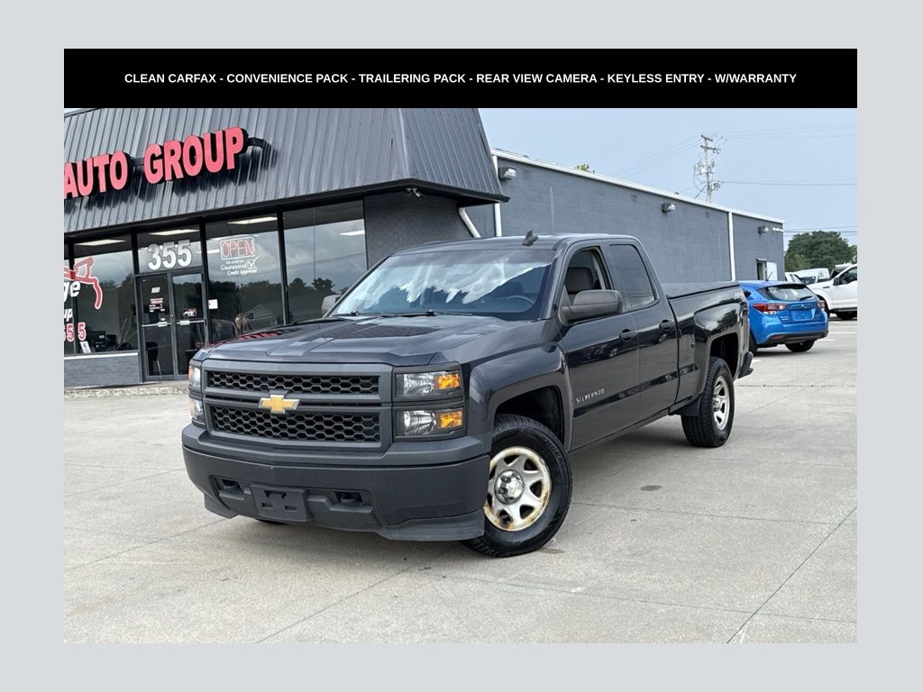 Gray (Tungsten Metallic) 2015 Chevrolet Silverado 1500 Pickup Truck Four-Wheel Drive 6-Speed Automatic Overdrive