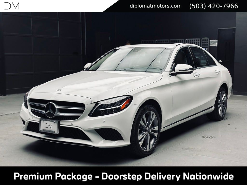 White 2019 Mercedes-Benz C-Class Sedan All-Wheel Drive 9-Speed Automatic