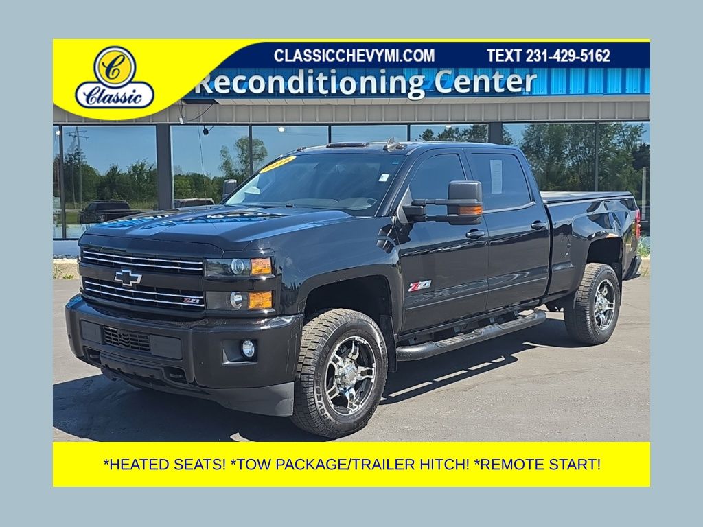 Black 2018 Chevrolet Silverado 2500HD Pickup Truck Four-Wheel Drive 6-Speed Automatic Overdrive
