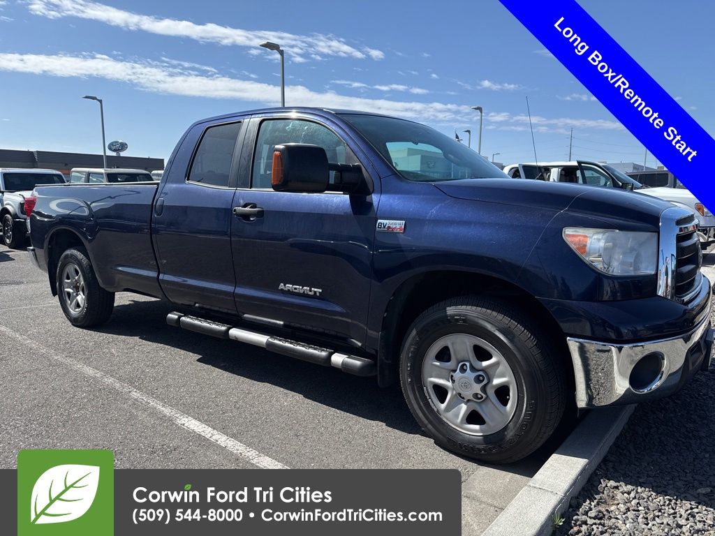Nautical Blue Metallic 2013 Toyota Tundra Grade Double Cab 5.7L LB 4WD Pickup Truck Four-Wheel Drive 6-Speed Automatic Overdrive