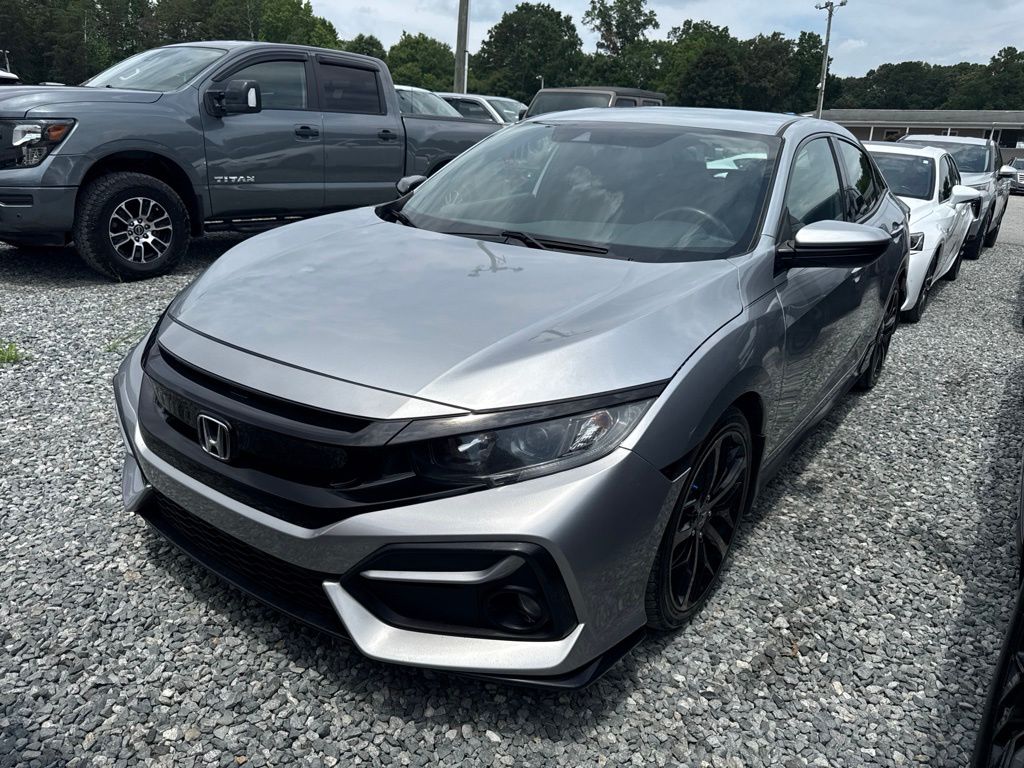 Lunar Silver Metallic 2021 Honda Civic Hatchback Hatchback Front-Wheel Drive Continuously Variable Transmission