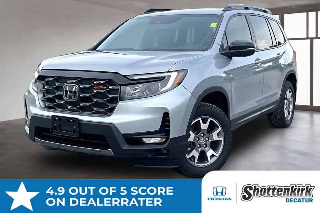 Silver 2023 Honda Passport TrailSport AWD SUV / Crossover All-Wheel Drive 9-Speed Automatic